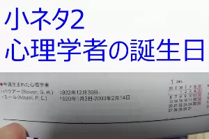 心理学者の誕生日